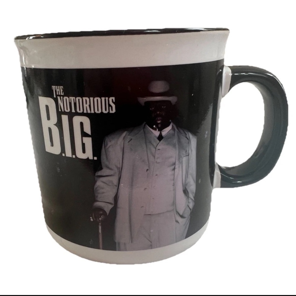 The Notorious B.I.G. Ceramic Coffee Mug‎ – Black & White – Hip Hop Rap Mug